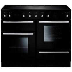 Rangemaster Toledo 110 Induction Hob Range Cooker, Gloss Black